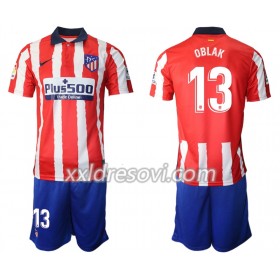 Atlético Madrid Jan Oblak 13 Domaći Dječji Komplet Dresovi za Nogomet 2020-2021 (+ kratke hlače)